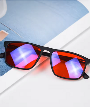 Blue Light Bril – Rood Filter Bril voor Betere Slaap en Schermgebruik