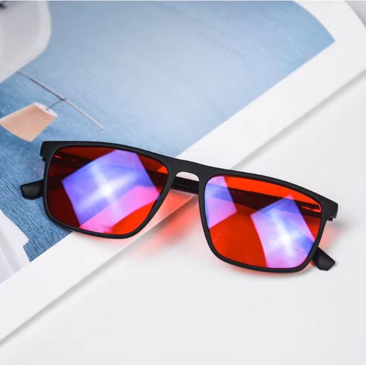 Blue Light Bril – Rood Filter Bril voor Betere Slaap en Schermgebruik