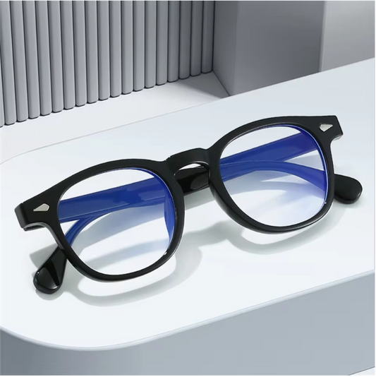 Blue Light Bril Vierkant – Vintage Computerbril met Blauwlichtfilter en Oogbescherming