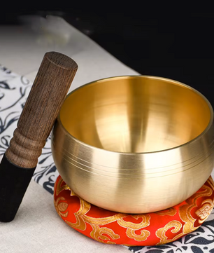 Tibetaanse Klankschaal – Messing Zangkom voor Meditatie, Yoga en Sound Healing