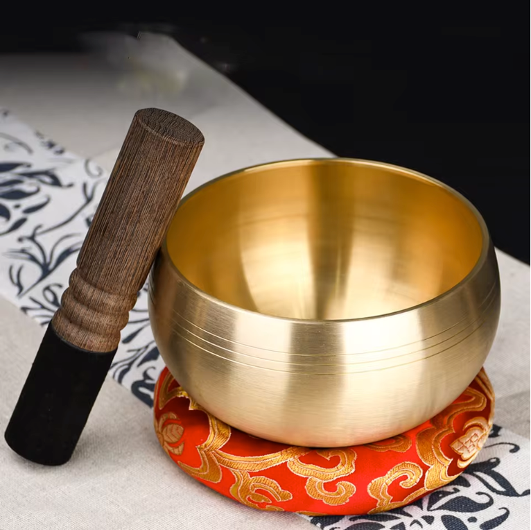 Tibetaanse Klankschaal – Messing Zangkom voor Meditatie, Yoga en Sound Healing