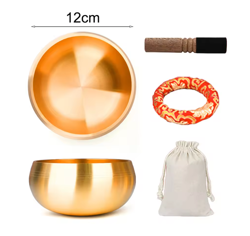 Tibetaanse Klankschaal – Messing Zangkom voor Meditatie, Yoga en Sound Healing