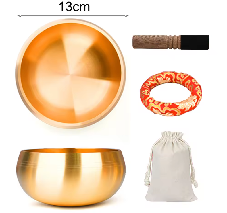 Tibetaanse Klankschaal – Messing Zangkom voor Meditatie, Yoga en Sound Healing