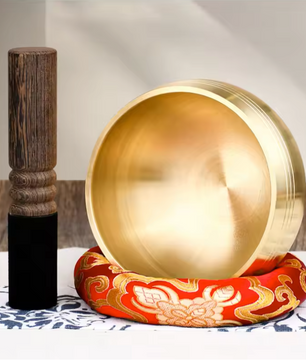 Tibetaanse Klankschaal – Messing Zangkom voor Meditatie, Yoga en Sound Healing