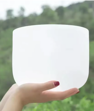 Kristallen Klankschaal 20 cm 432Hz – Quartz Zangkom voor Meditatie, Yoga en Sound Healing