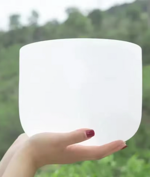 Kristallen Klankschaal 20 cm 432Hz – Quartz Zangkom voor Meditatie, Yoga en Sound Healing