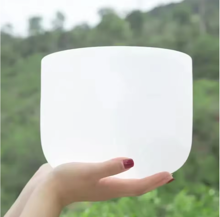 Kristallen Klankschaal 20 cm 432Hz – Quartz Zangkom voor Meditatie, Yoga en Sound Healing