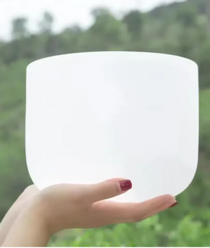 Kristallen Klankschaal 20 cm 432Hz – Quartz Zangkom voor Meditatie, Yoga en Sound Healing