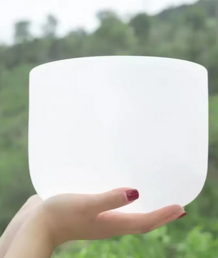Kristallen Klankschaal 20 cm 432Hz – Quartz Zangkom voor Meditatie, Yoga en Sound Healing