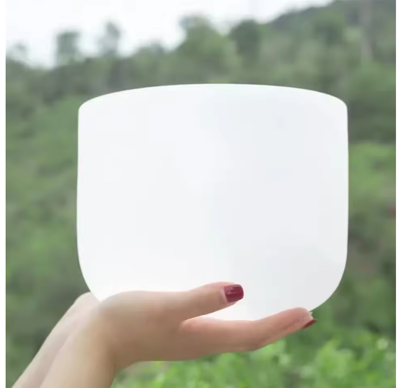 Kristallen Klankschaal 20 cm 432Hz – Quartz Zangkom voor Meditatie, Yoga en Sound Healing