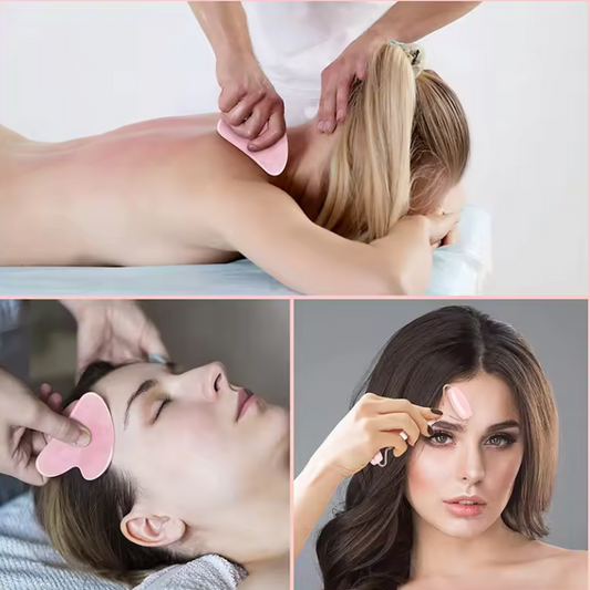 Rozenkwarts Gezichtsroller en Gua Sha Set – Natuurlijke Massage Tools voor Gezichtsverzorging en Ontspanning