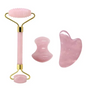 Rozenkwarts Gezichtsroller en Gua Sha Set – Natuurlijke Massage Tools voor Gezichtsverzorging en Ontspanning
