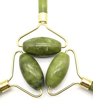 Jade Gezichtsroller Dubbelzijdig – Natuurlijke Jade Massage Roller voor Gezicht, Nek en Lichaam