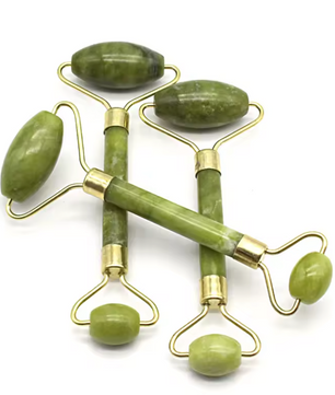 Jade Gezichtsroller Dubbelzijdig – Natuurlijke Jade Massage Roller voor Gezicht, Nek en Lichaam
