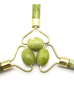 Jade Gezichtsroller Dubbelzijdig – Natuurlijke Jade Massage Roller voor Gezicht, Nek en Lichaam