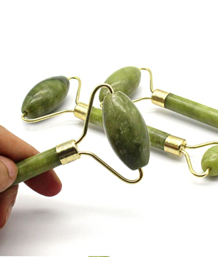 Jade Gezichtsroller Dubbelzijdig – Natuurlijke Jade Massage Roller voor Gezicht, Nek en Lichaam