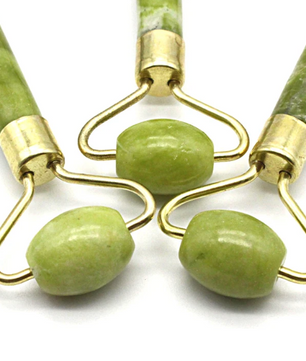 Jade Gezichtsroller Dubbelzijdig – Natuurlijke Jade Massage Roller voor Gezicht, Nek en Lichaam