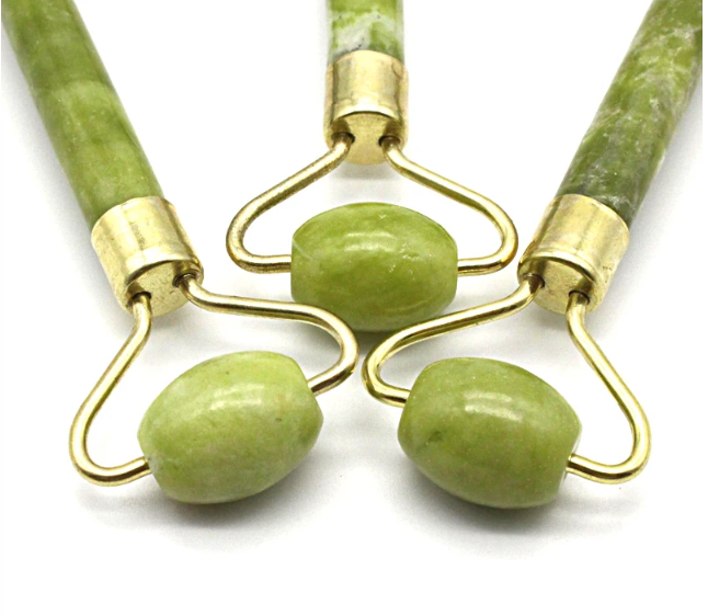 Jade Gezichtsroller Dubbelzijdig – Natuurlijke Jade Massage Roller voor Gezicht, Nek en Lichaam