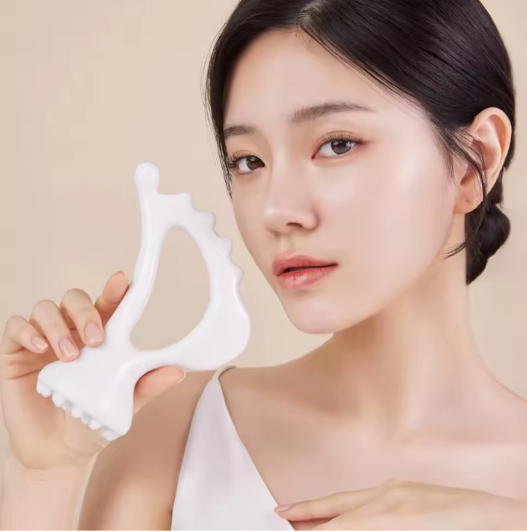 Keramische Gua Sha Tool – Gezichtsmassage Scraper voor Lifting, Ontspanning en Huidverzorging