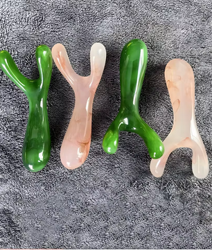 Y-Vorm Gua Sha Gezichtstool – Resin Face Lifting Massage Tool voor Neus en Gezicht