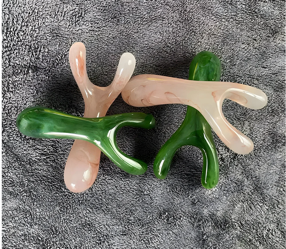 Y-Vorm Gua Sha Gezichtstool – Resin Face Lifting Massage Tool voor Neus en Gezicht