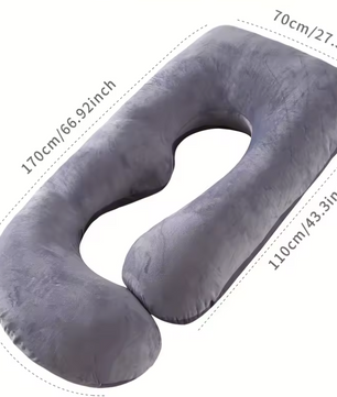 G-Vorm Zwangerschapskussen – Afneembaar Body Pillow met Lendensteun