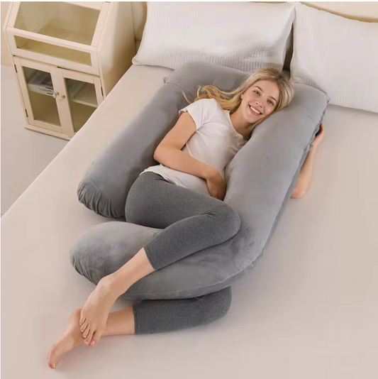 G-Vorm Zwangerschapskussen – Afneembaar Body Pillow met Lendensteun