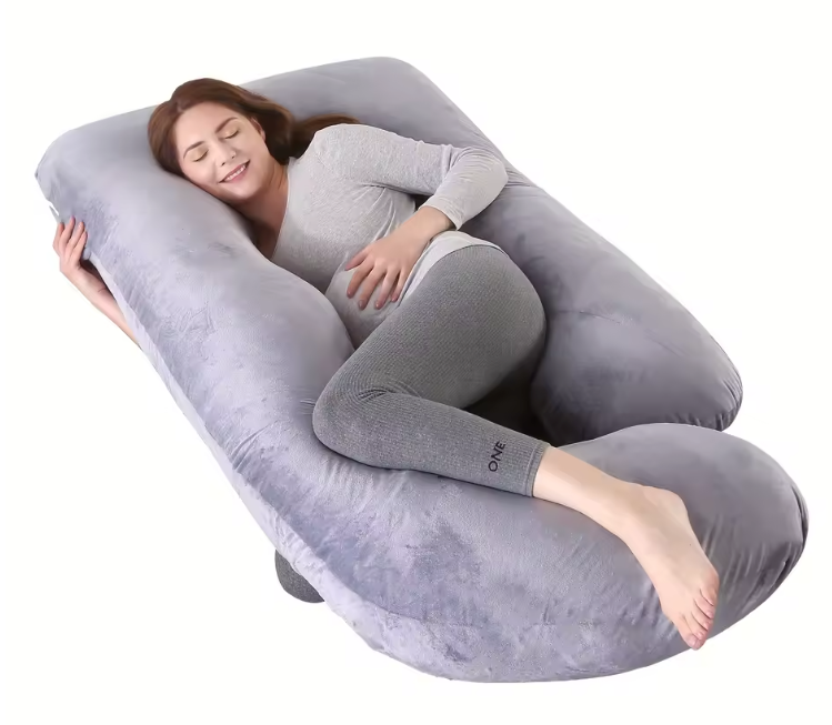 G-Vorm Zwangerschapskussen – Afneembaar Body Pillow met Lendensteun