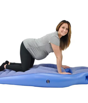 Opblaasbaar Zwangerschapskussen – Comfort Matras met Buikuitsparing 170x65 cm