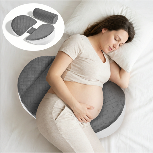 Memory Foam Zwangerschapskussen – Verstelbaar Zijslaper Body Pillow met Koelhoes