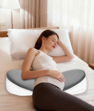 Memory Foam Zwangerschapskussen – Verstelbaar Zijslaper Body Pillow met Koelhoes
