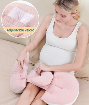Zwangerschapskussen met Extra Steunkussen – Body Pillow met Lendensteun