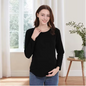 Voedingsshirt Lange Mouw – Zwangerschap en Borstvoeding T-Shirt
