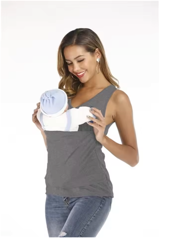 Kangoeroe Baby Draagshirt – T-Shirt met Veiligheidszak voor Baby