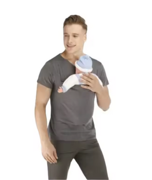 Kangoeroe Baby Draagshirt – T-Shirt met Veiligheidszak voor Baby