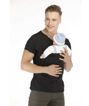 Kangoeroe Baby Draagshirt – T-Shirt met Veiligheidszak voor Baby