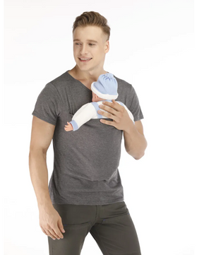 Kangoeroe Baby Draagshirt – T-Shirt met Veiligheidszak voor Baby