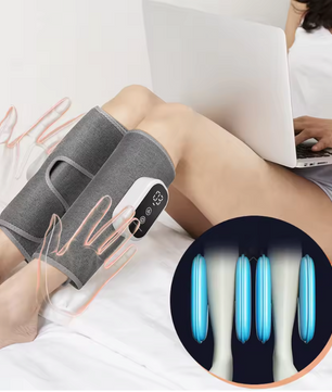 Elektrische Kuit- en Voetmassager met Luchtdruk – 3 Modi, Draadloos en Oplaadbaar voor Spierontspanning en Betere Doorbloeding