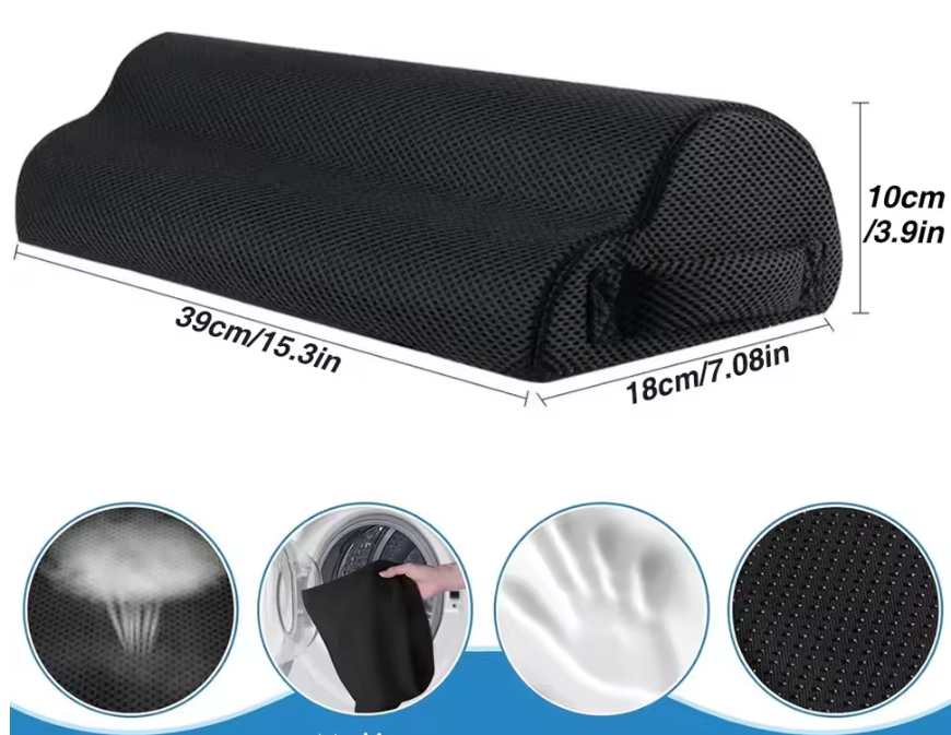 Ergonomische Voetsteun Onder Bureau – Memory Foam Voetkussen met Wasbare Hoes, Comfort en Ondersteuning