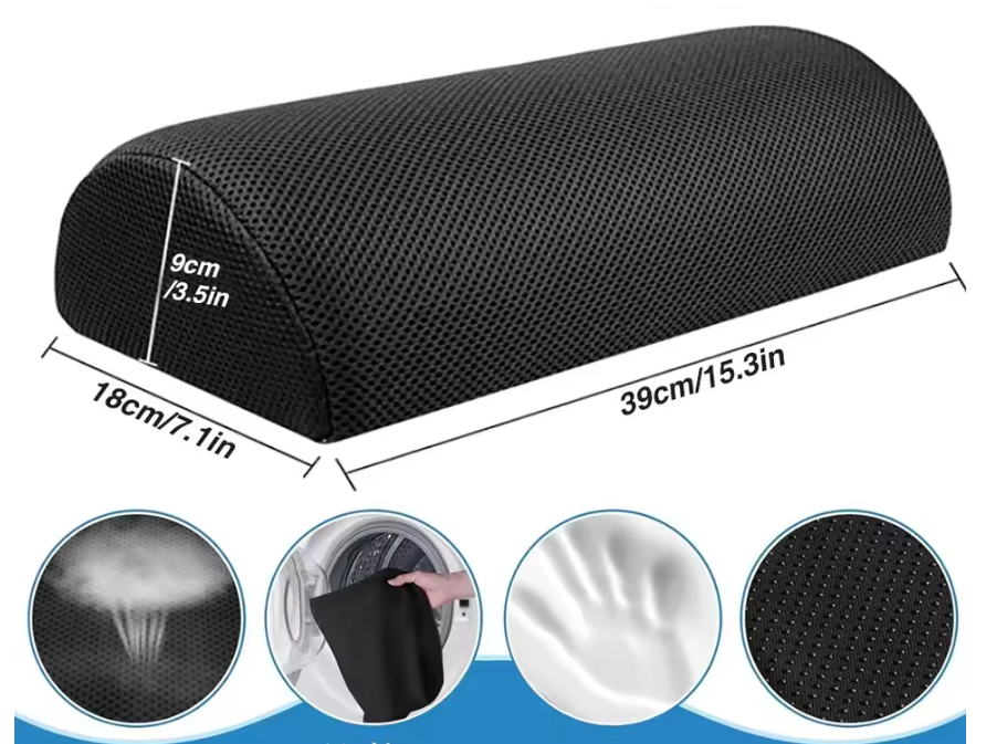 Ergonomische Voetsteun Onder Bureau – Memory Foam Voetkussen met Wasbare Hoes, Comfort en Ondersteuning