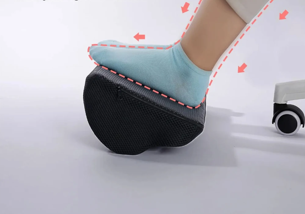 Ergonomische Voetsteun Onder Bureau – Memory Foam Voetkussen met Wasbare Hoes, Comfort en Ondersteuning