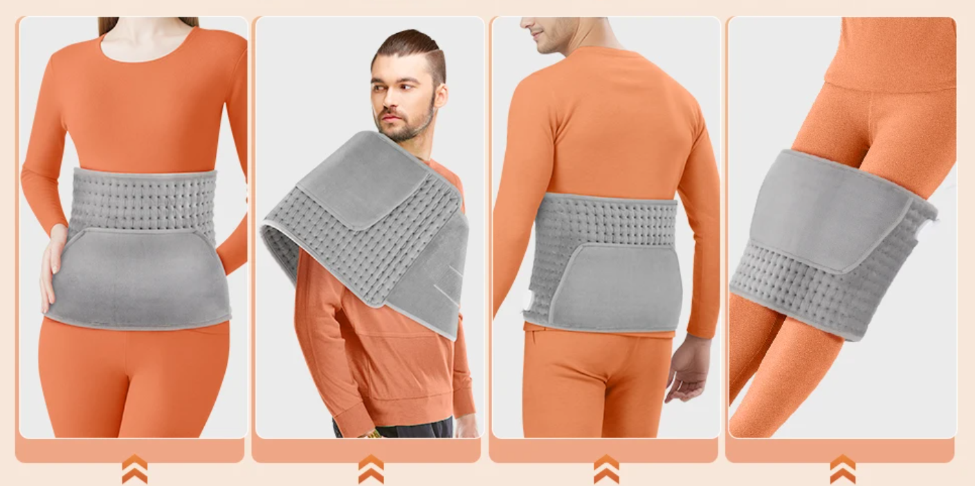 Elektrisch Warmtekussen 60×30 cm – Verwarmingspad met Timer en Temperatuurregeling voor Rug, Buik en Spieren