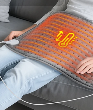 Elektrisch Warmtekussen 60×30 cm – Verwarmingspad met Timer en Temperatuurregeling voor Rug, Buik en Spieren