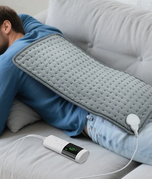 Elektrisch Warmtekussen 60×30 cm – Verwarmingspad met Timer en Temperatuurregeling voor Rug, Buik en Spieren