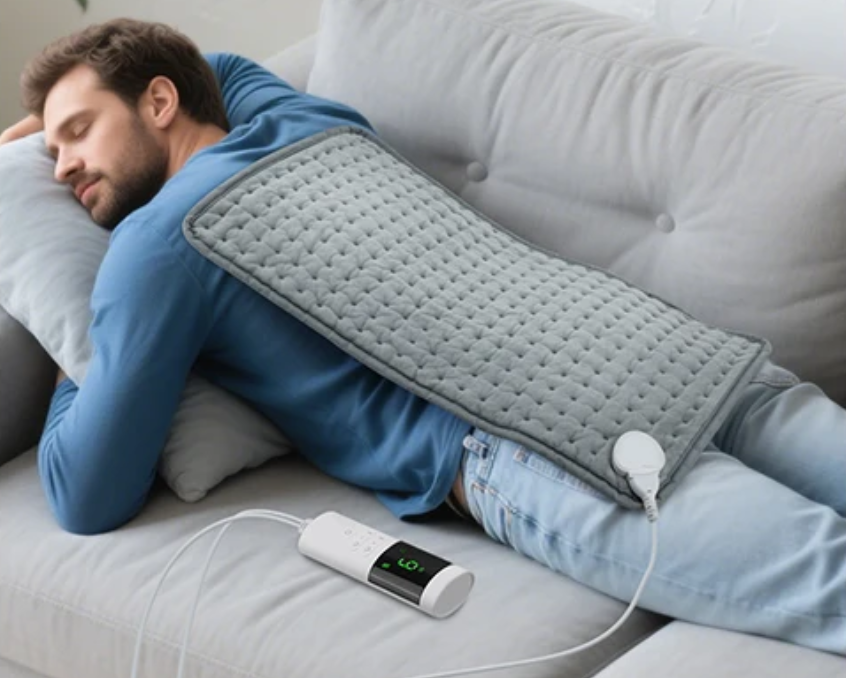Elektrisch Warmtekussen 60×30 cm – Verwarmingspad met Timer en Temperatuurregeling voor Rug, Buik en Spieren