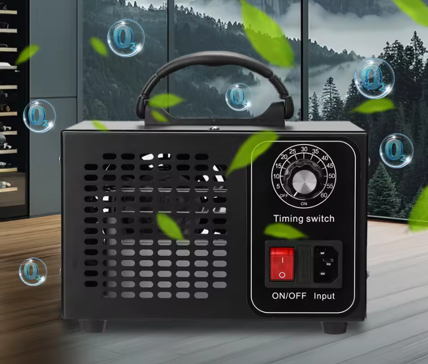 Ozon Generator 60g/h – Luchtreiniger en Geurverwijderaar voor Thuis, Auto en Kantoor