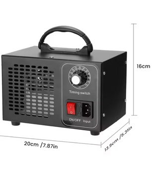 Ozon Generator 60g/h – Luchtreiniger en Geurverwijderaar voor Thuis, Auto en Kantoor