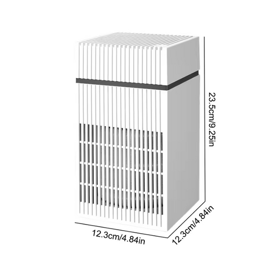 Luchtreiniger met HEPA Filter – Compacte Air Purifier tegen Rook en Geur