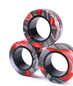 3x Magnetische Fidget Ringen – Stressverlagend Speelgoed Set