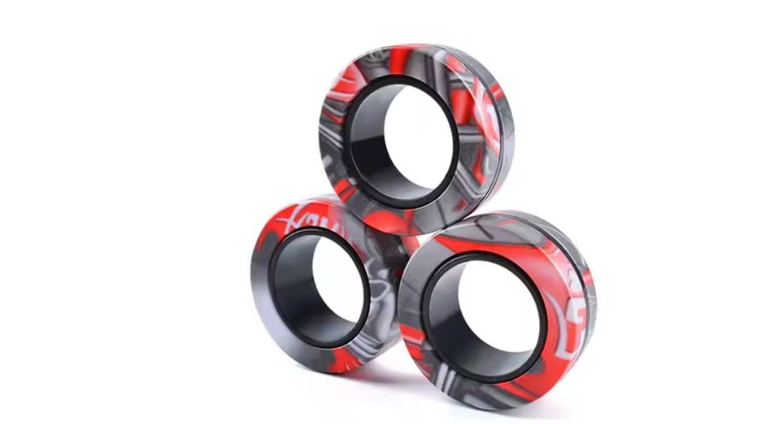 3x Magnetische Fidget Ringen – Stressverlagend Speelgoed Set